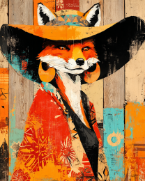 Stylish Red Fox Lady