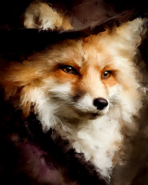Lady Red Fox Portrait