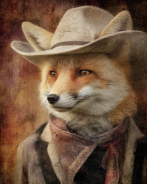 Vintage Red Fox Cowhand