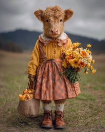 Mildred the Highland Cow Calf