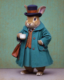 Bunny Rabbit Margaret Ready for Work