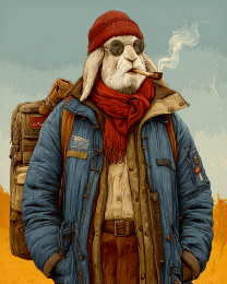 Rabbit Adventurer Jarod Smoking a Marijuana Joint