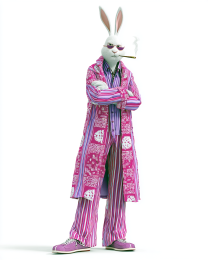 Disco Sidney the White Rabbit