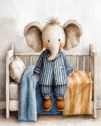 Howard the Elephant Ready for Bed