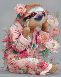 Pink Penelope the Sloth