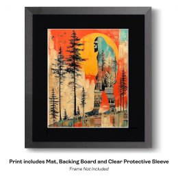 Bigfoot Wood Walk Art Print
