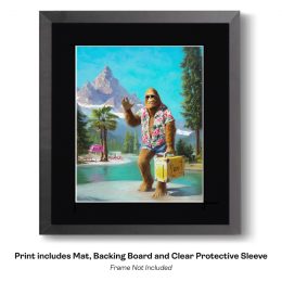 Bigfoot Vacations Art Print
