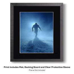 Bigfoot comes out of the Mist Art Print