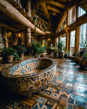 Adirondack Lodge Bathroom