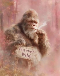 Pink Hues Bigfoot Forever Wild - Smoking a Marijuana Joint
