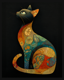 BOHO Cat Silhouette