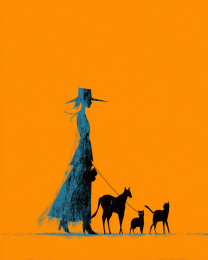 Texas Theresa Walking Her Cats