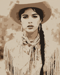 Vintage Portrait of Young Becky from Bozeman