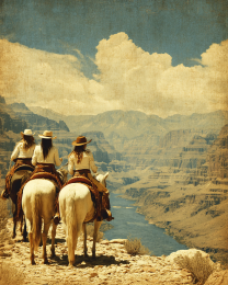 Three Cowgirls Enjoying the View