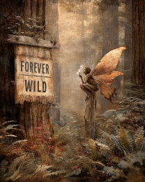 Fairies Forever Wild - Fairy Smoking a Marijuana Joint