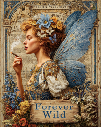 Fairies Forever Wild - Vintage Fairy Smoking a Marijuana Joint Poster