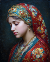 Peacefull Young Lady