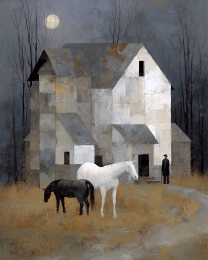 Abstract Grey Homestead