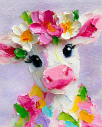 Flower Crowned Calf