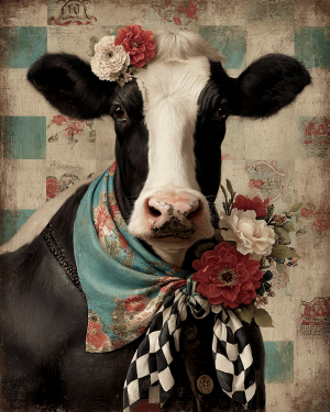 Fancy Holstein Portrait