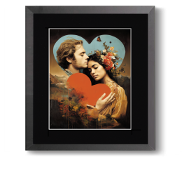 Love and Romance Art Prints - One Love Two Hearts