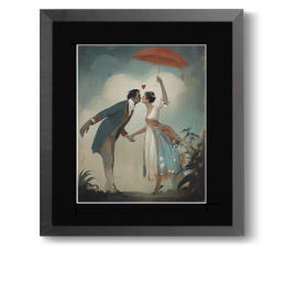 Love and Romance Art Prints - Courting Love