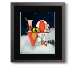Love and Romance Art Prints - Floating Love Collage