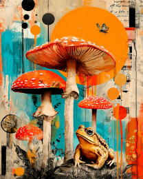 Toad Among Toadstools