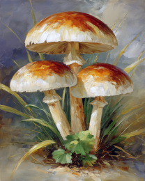 Naturalism Mushroom Still-Life