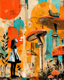 Alice and the Caterpillar