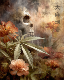 Marijuana Skull Dreamscape