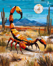 Stylized Desert Scorpion