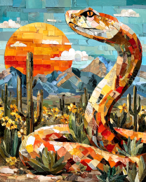 Stylized Desert Snake