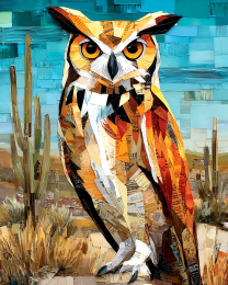 Stylized Desert Owl
