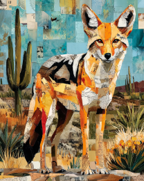 Stylized Desert Coyote