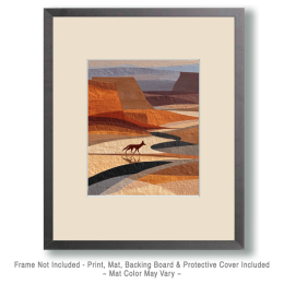 Coyote Crossing the Desert Art