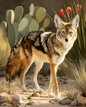 Classic Coyote Print