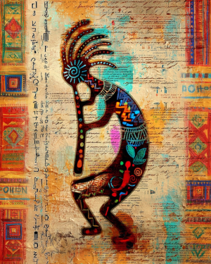 Grunge Kokopelli