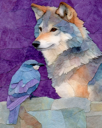 Wolf and Bird