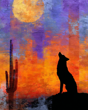 Coyote Howls at Sunrise