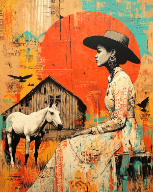 Maggie in Contemplation art print