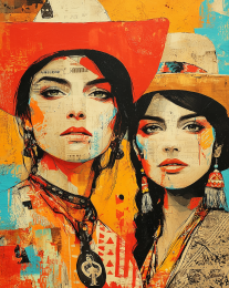 The Gaze of the Cowgirl art print