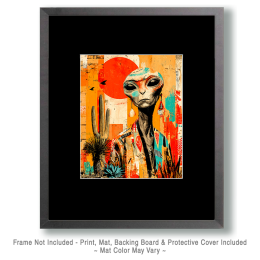 Bisbee Alien Missing Home Planet Art