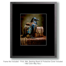 Raven Ready for the Road Art