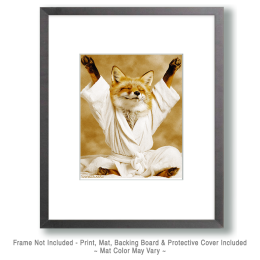 Red Fox Morning Stretch Art