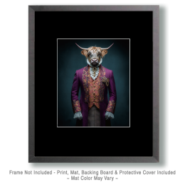 Royal Highland Cow Art