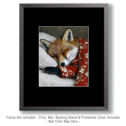 Young Red Fox Asleep Art