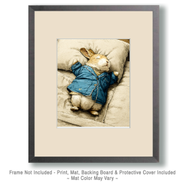 Albert the Bunny Rabbit Sleeping Art