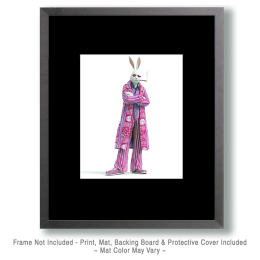 Disco Sidney the White Rabbit Art