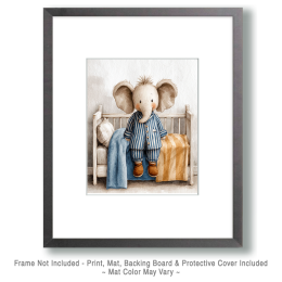 Howard the Elephant Ready for Bed Art